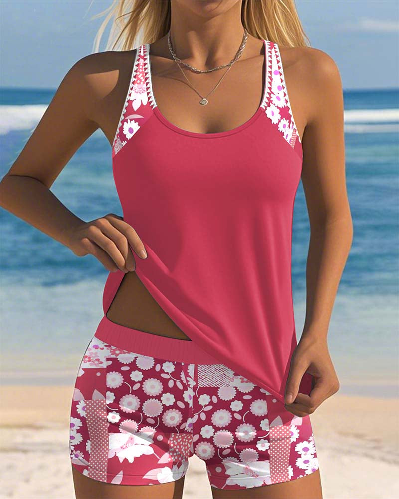 Badetøj Tanktop Med Print Boxer