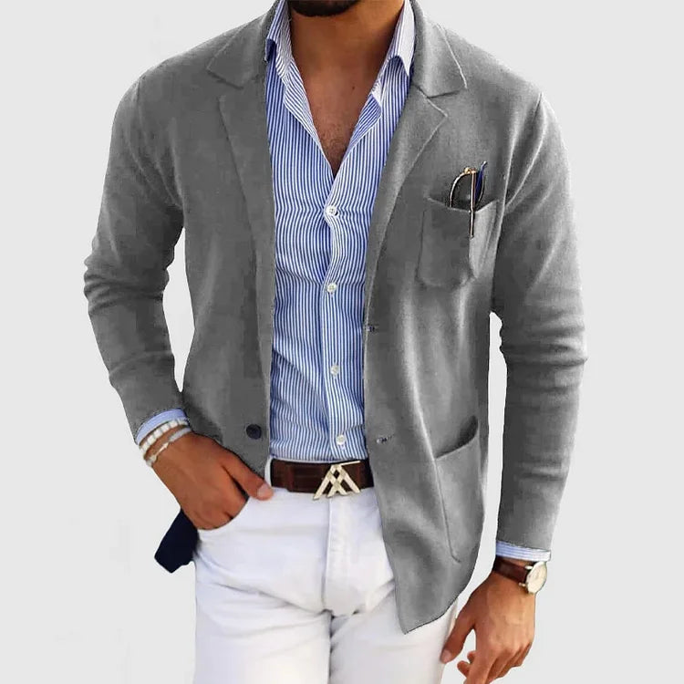 Christian™ | Stribet Skjorte-Blazer Kombi
