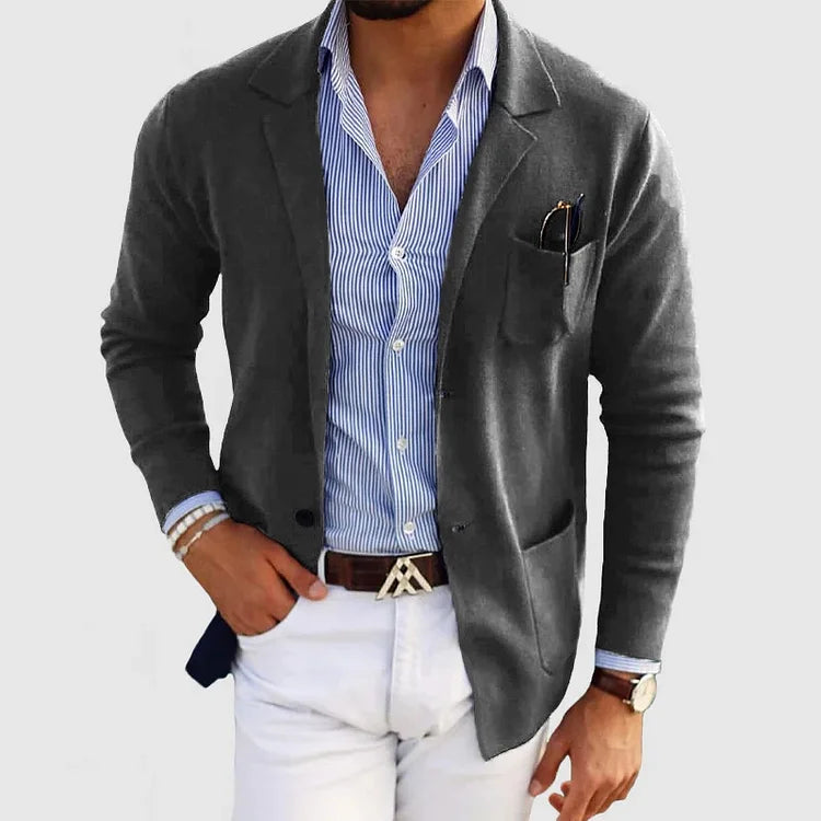 Christian™ | Stribet Skjorte-Blazer Kombi