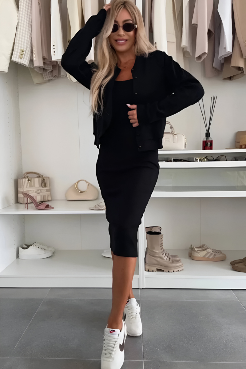 Manon™ | Komfortabel Midi Kjole & Vest