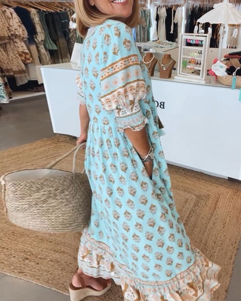 HILEY - CASUAL KJOLE MED PRINT