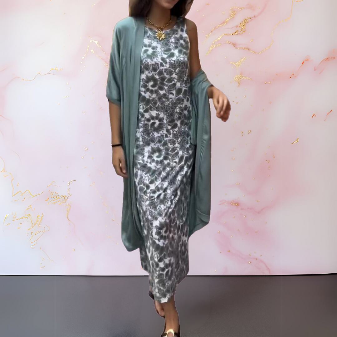 Melanie™ | Elegant kjole med cardigan