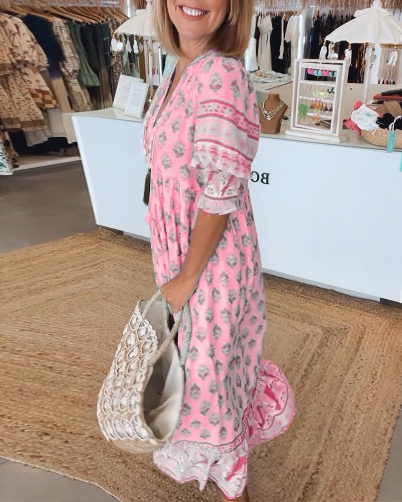 HILEY - CASUAL KJOLE MED PRINT