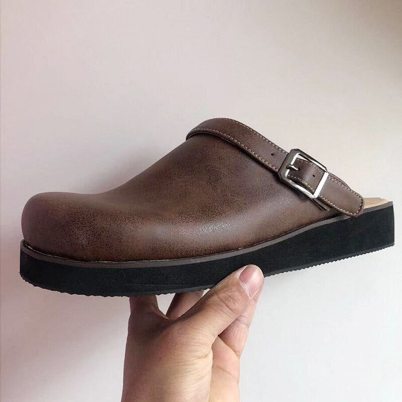 Cody™ | Stilfulde Læder Slip-On Træsko