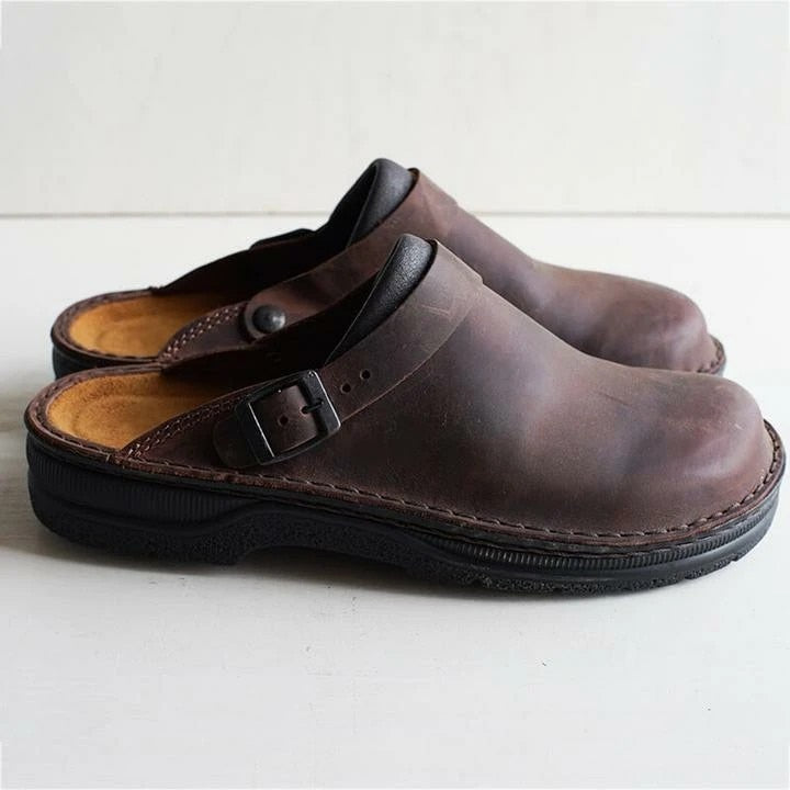 Cody™ | Stilfulde Læder Slip-On Træsko